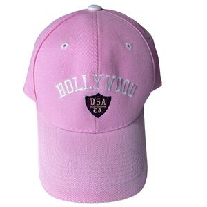 Hollywood USA California Pink Ball Cap. NWOT